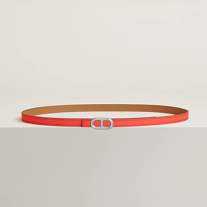 Maillon H Belt Buckle & Reversible Leather Strap 13 MM