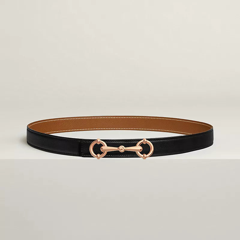 Lady Rider Belt Buckle & Reversible Leather Strap 24 MM