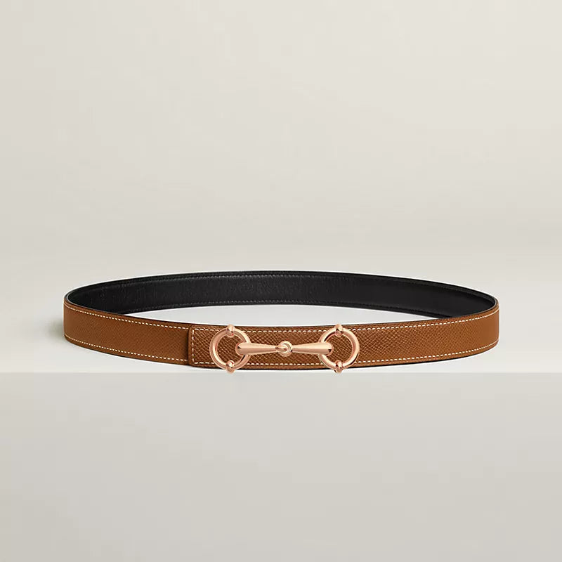 Lady Rider Belt Buckle & Reversible Leather Strap 24 MM