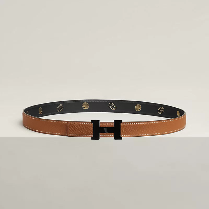 Mini Constance So Black Belt Buckle & Reversible Leather Strap 24 MM