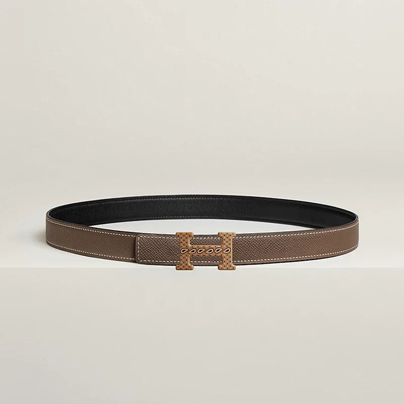 H Email Bandana belt buckle & Bandana leather strap 24 mm