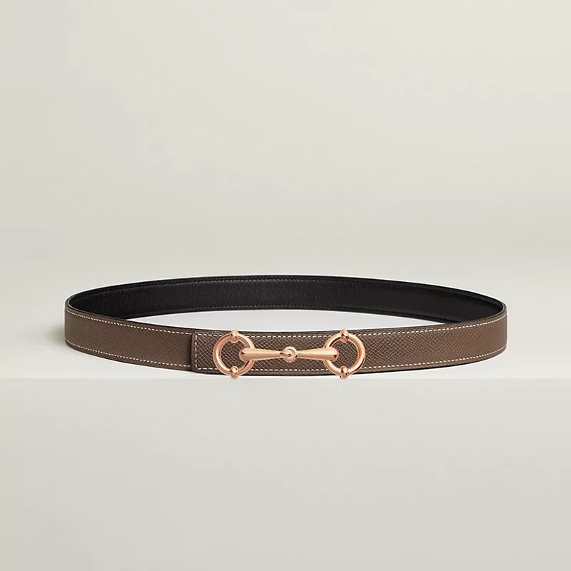 Lady Rider Belt Buckle & Reversible Leather Strap 24 MM