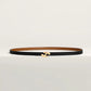 MY H BELT BUCKLE & REVERSIBLE LEATHER STRAP 13 MM
