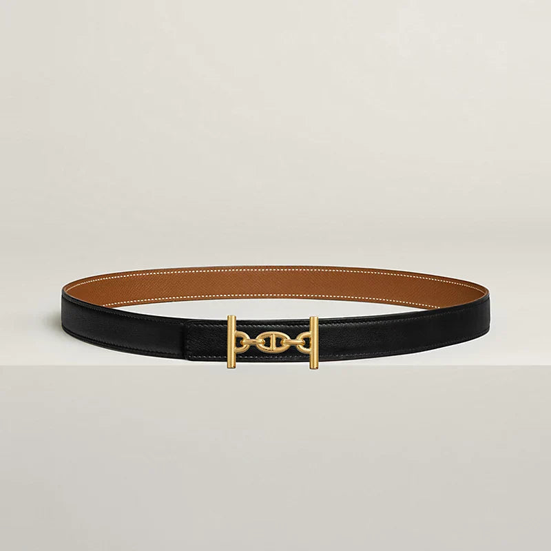 LAGUNE BELT BUCKLE & REVERSIBLE LEATHER STRAP 24 MM