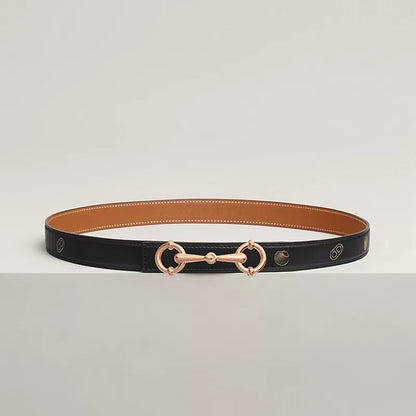 Lady Rider Belt Buckle & Reversible Leather Strap 24 MM