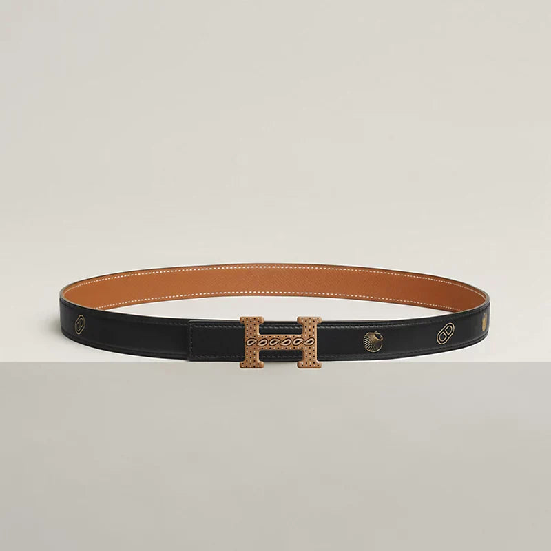 MINI CONSTANCE SO BLACK BELT BUCKLE & REVERSIBLE LEATHER STRAP 24 MM