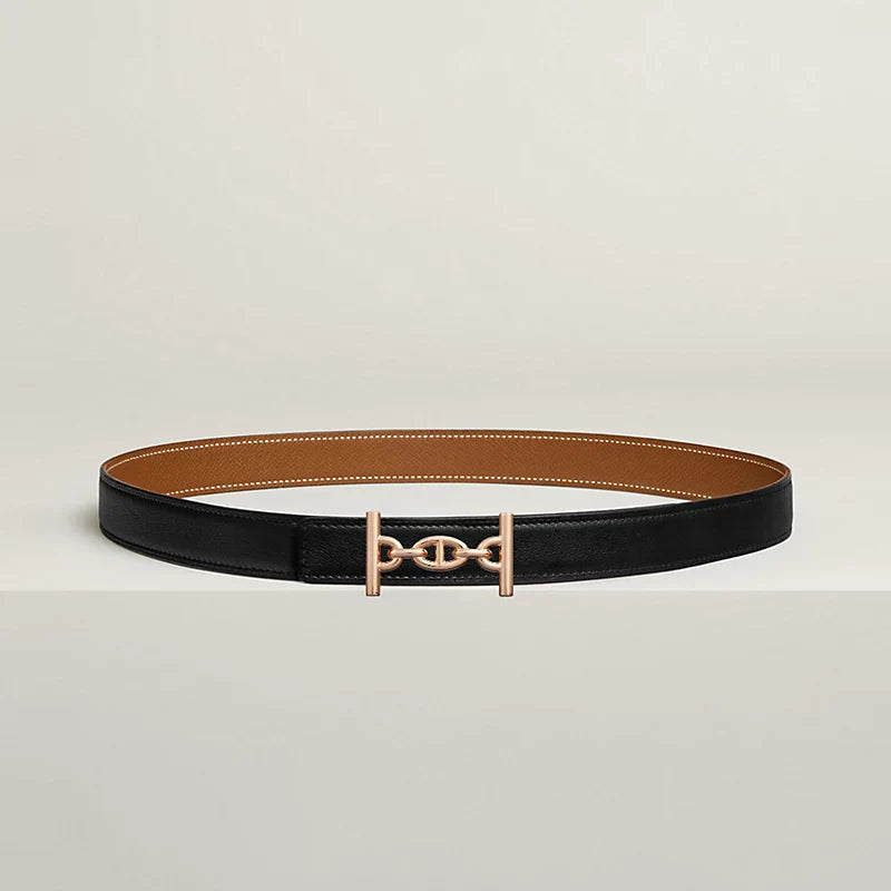Lagune Belt Buckle & Reversible Leather Strap 24 MM