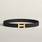 H Martelee Belt Buckle & Reversible Leather Strap 32 MM