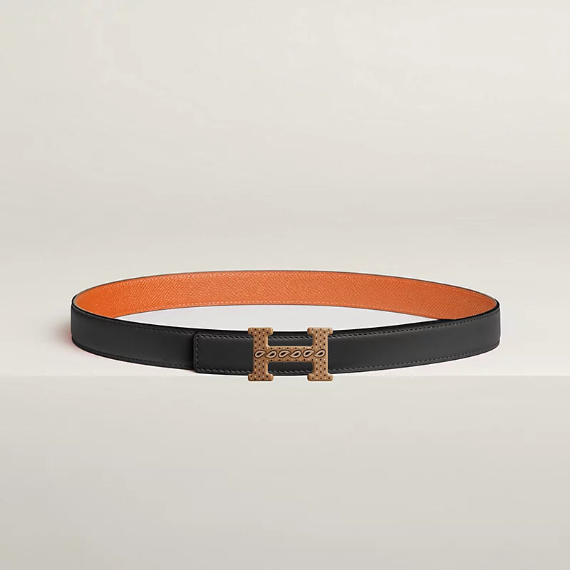 H Email Bandana belt buckle & Bandana leather strap 24 mm
