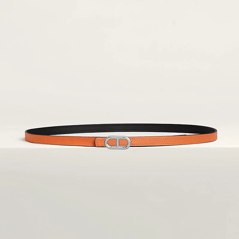 Maillon H Belt Buckle & Reversible Leather Strap 13 MM