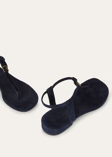Navy Blue - Kyoto Orange  Mindil Sandal  Suede