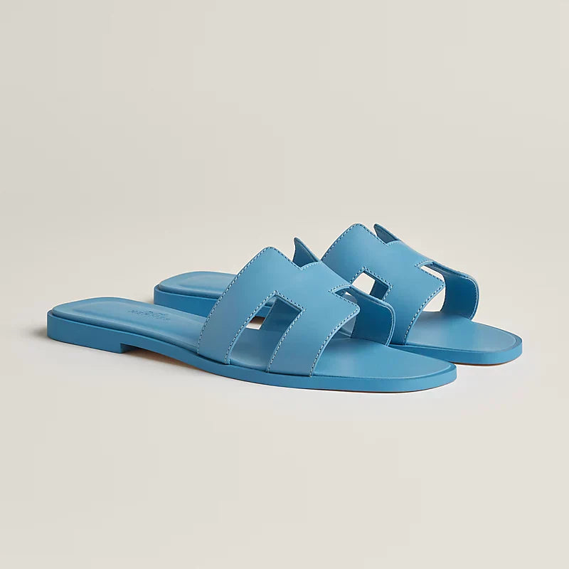 Rose Vermillon - Beige Perlino Oran sandal