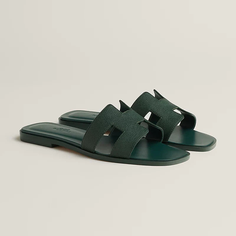 Rose Vermillon - Beige Perlino Oran sandal