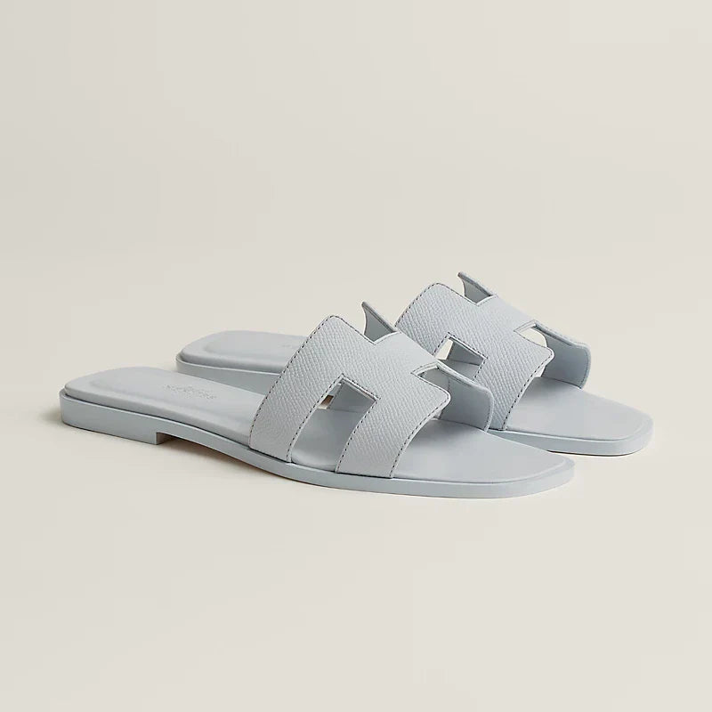 Rose Vermillon - Beige Perlino Oran sandal