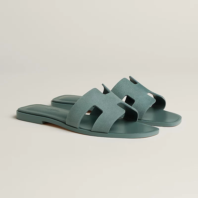Vert Lierre - Rose Antique Oran sandal