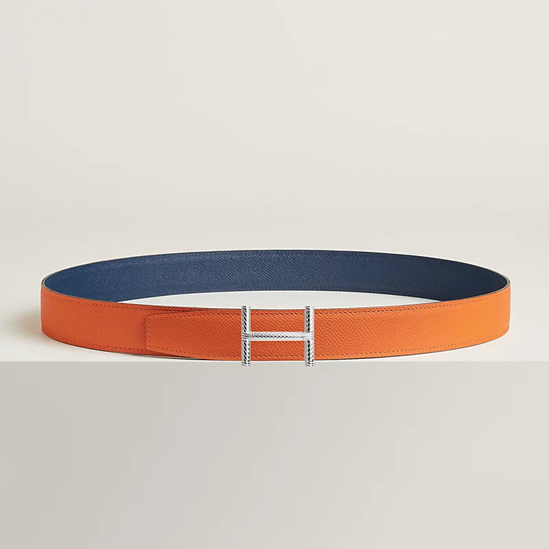 Hisseo Belt Buckle & Reversible Leather Strap 32 MM