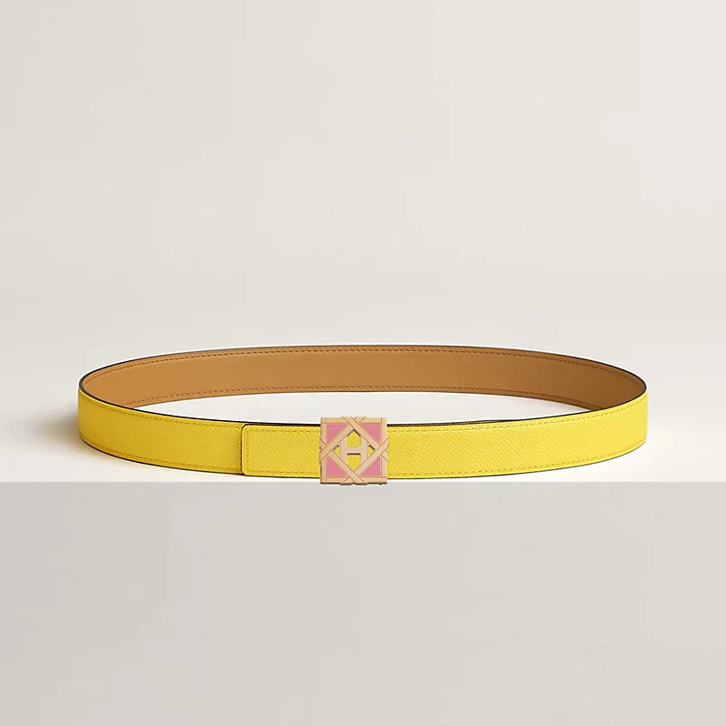 H Roseraie Belt Buckle & Hermès Sur Mer Reversible Leather Strap 24 MM