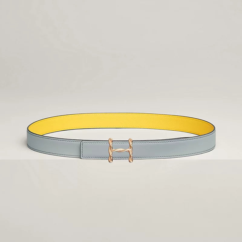H Torsade Belt Buckle & Reversible Leather Strap 24 MM