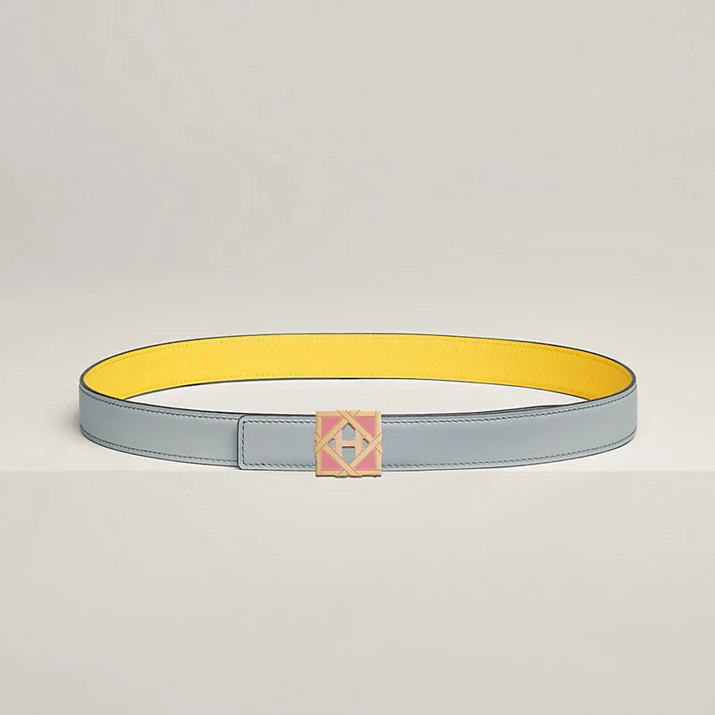 H Roseraie Belt Buckle & Hermès Sur Mer Reversible Leather Strap 24 MM