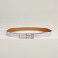 H au Carre Twist Belt Buckle & Reversible Leather Strap 24 MM