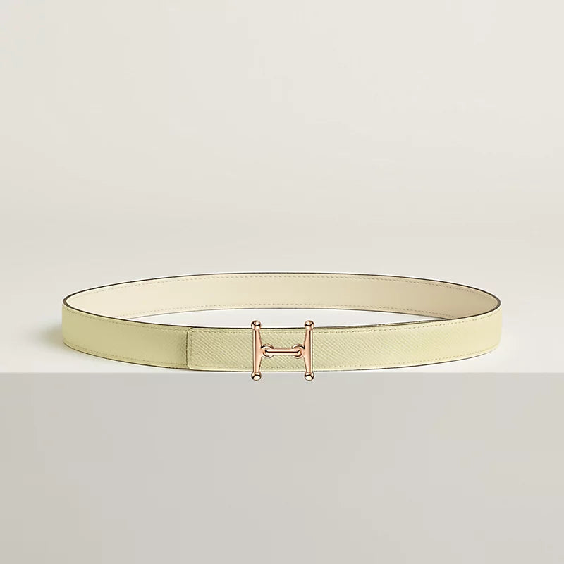 Mors H Belt Buckle & Reversible Leather Strap 24 MM
