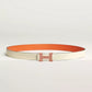 Mini Constance Guillochee Belt Buckle & Reversible Leather Strap 24 MM