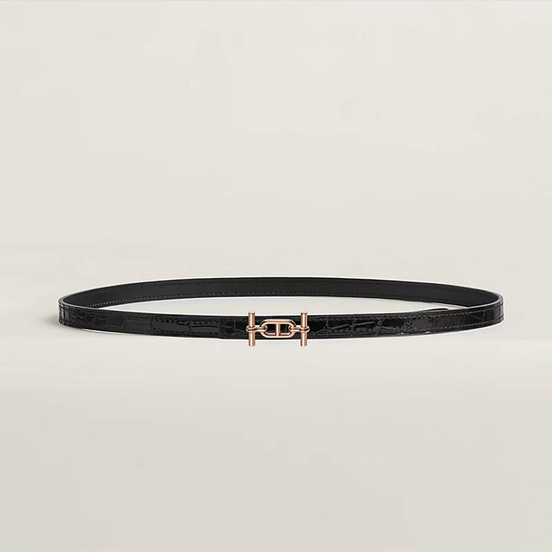 Ancre Belt Buckle & Leather Strap 13 MM