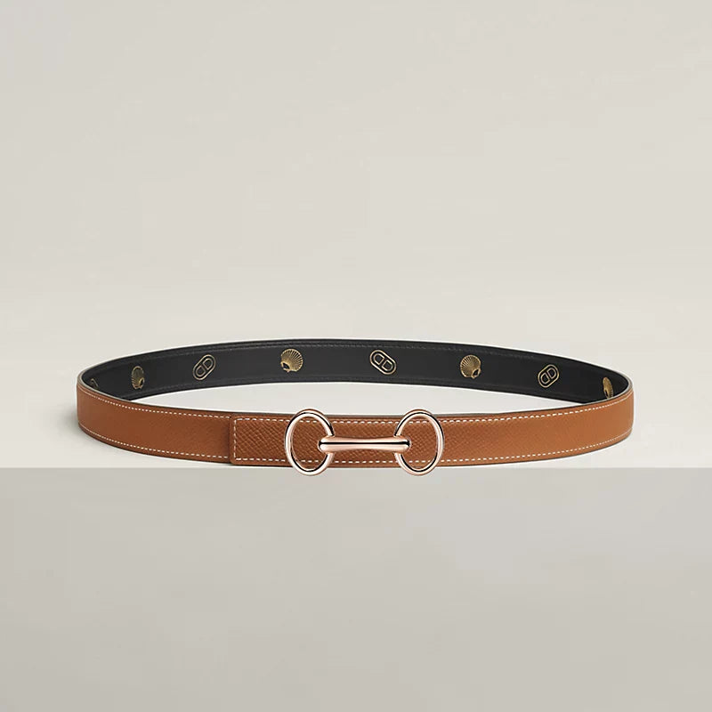 Heritage Belt Buckle & Reversible Leather Strap 24 MM