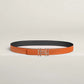 H au Carre Twist Belt Buckle & Reversible Leather Strap 24 MM