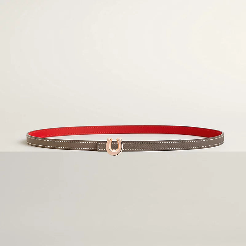 Lucky Jockette Belt Buckle & Reversible Leather Strap 13 MM