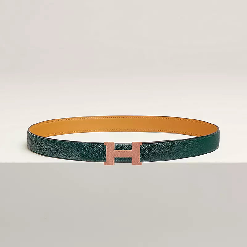 Mini Constance Guillochee Belt Buckle & Reversible Leather Strap 24 MM