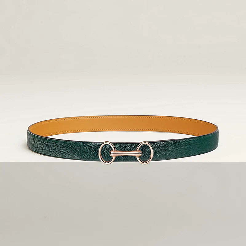Heritage Belt Buckle & Reversible Leather Strap 24 MM