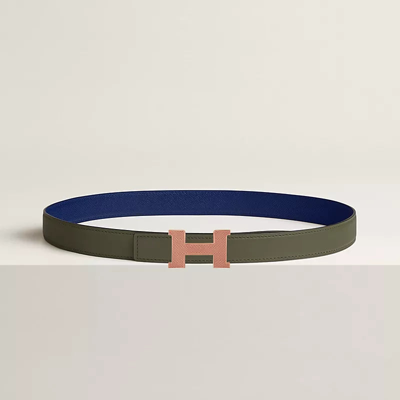 Mini Constance Guillochee Belt Buckle & Reversible Leather Strap 24 MM