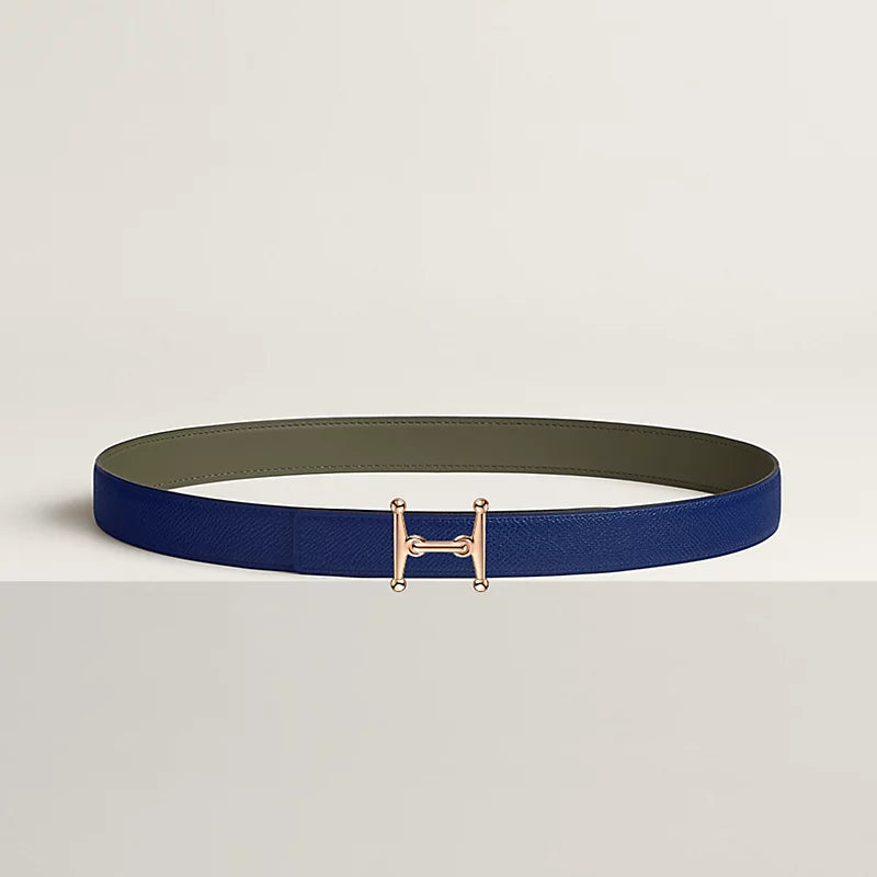 Mors H Belt Buckle & Reversible Leather Strap 24 MM