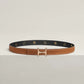 Mors H Belt Buckle & Reversible Leather Strap 24 MM