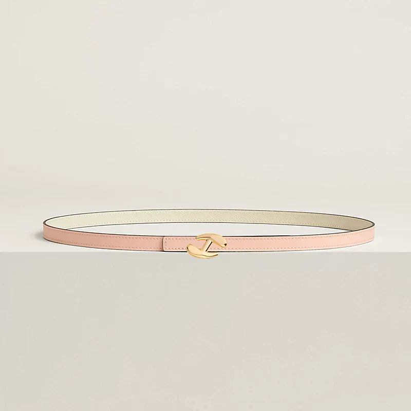 MY H BELT BUCKLE & REVERSIBLE LEATHER STRAP 13 MM