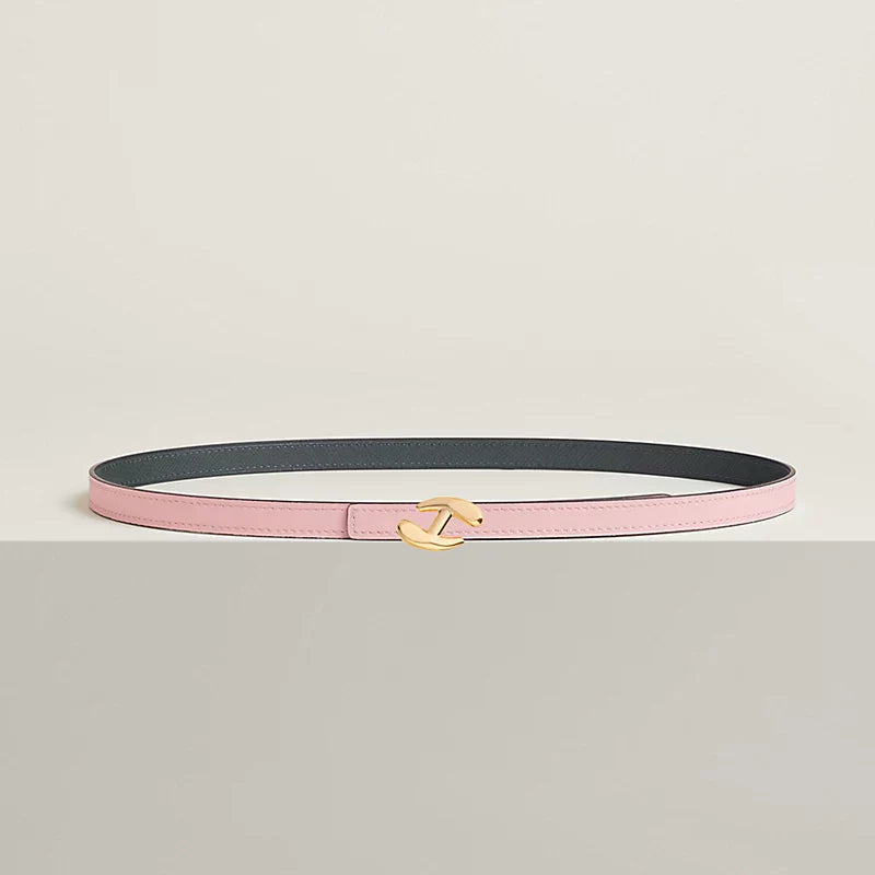 MY H BELT BUCKLE & REVERSIBLE LEATHER STRAP 13 MM