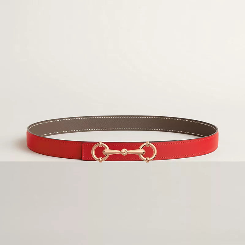Lady Rider Belt Buckle & Reversible Leather Strap 24 MM