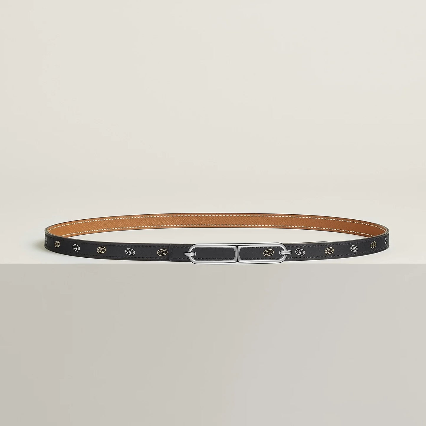 Roulis Belt Buckle & Reversible Leather Strap 13 MM