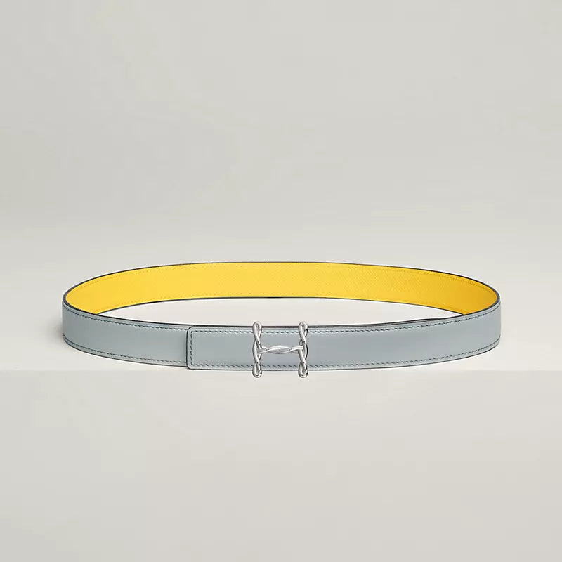 H Torsade Belt Buckle & Reversible Leather Strap 24 MM