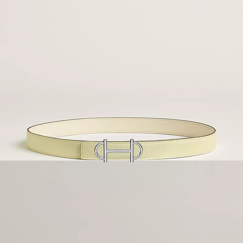 Gamma Belt Buckle & Reversible Leather Strap 24 MM