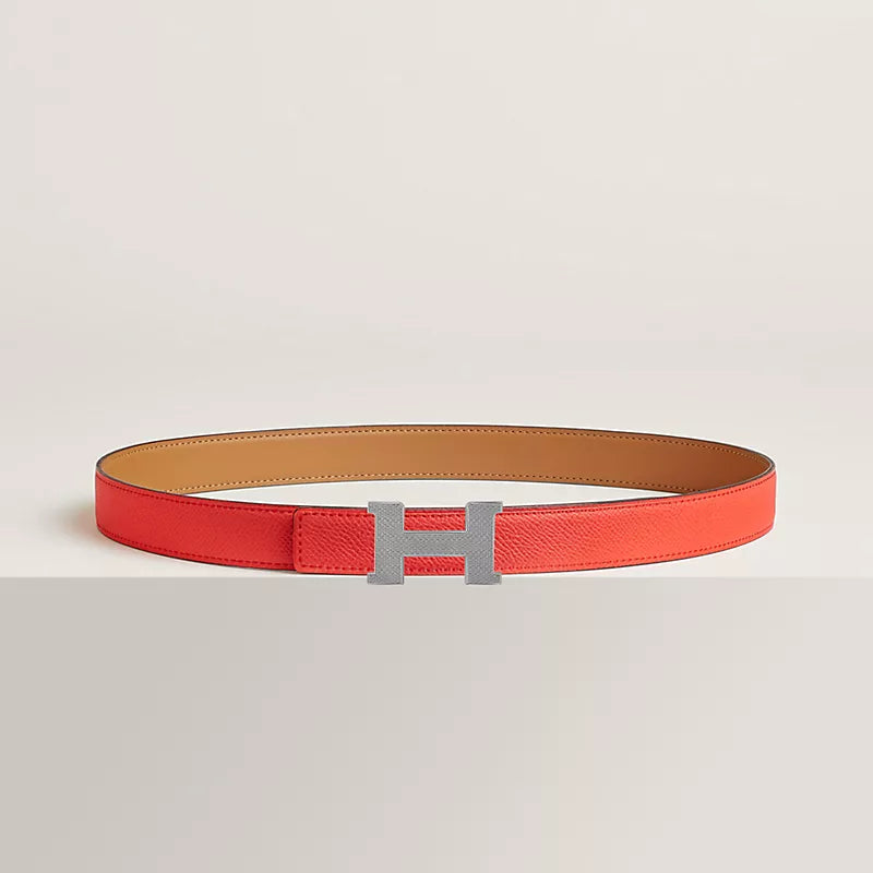 Mini Constance Guillochee Belt Buckle & Reversible Leather Strap 24 MM