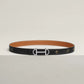 Gamma Belt Buckle & Reversible Leather Strap 24 MM