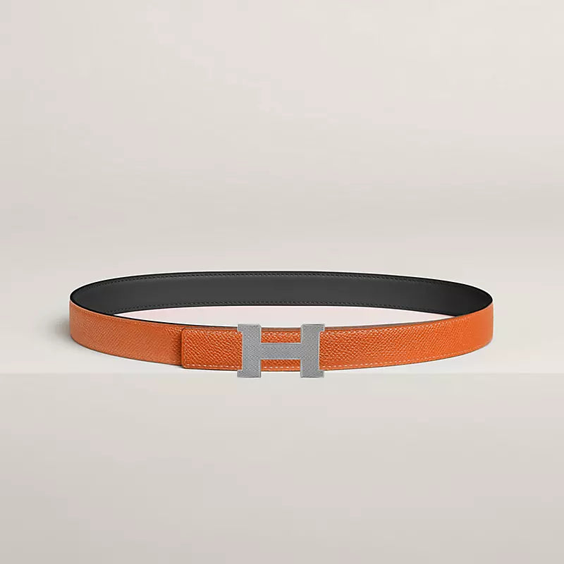 Mini Constance Guillochee Belt Buckle & Reversible Leather Strap 24 MM