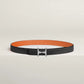 Mors H Belt Buckle & Reversible Leather Strap 24 MM