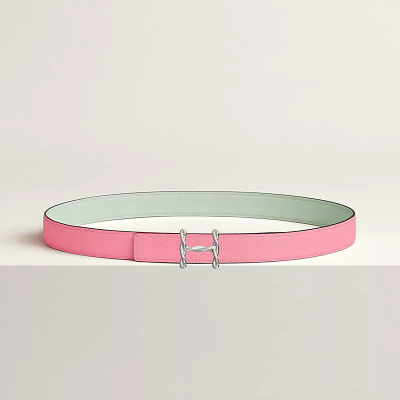 H Torsade Belt Buckle & Reversible Leather Strap 24 MM