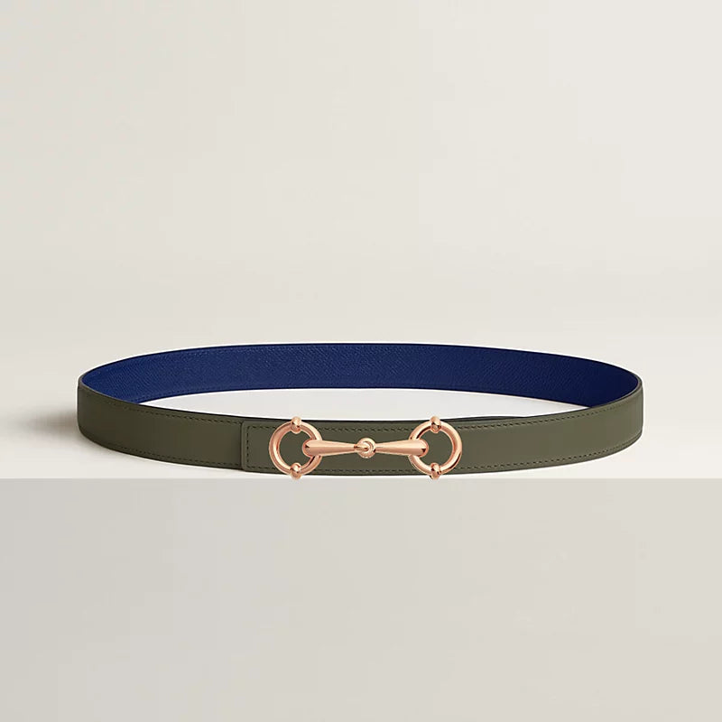 Lady Rider Belt Buckle & Reversible Leather Strap 24 MM