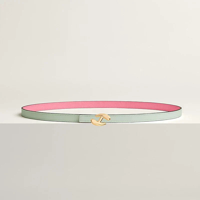 MY H BELT BUCKLE & REVERSIBLE LEATHER STRAP 13 MM